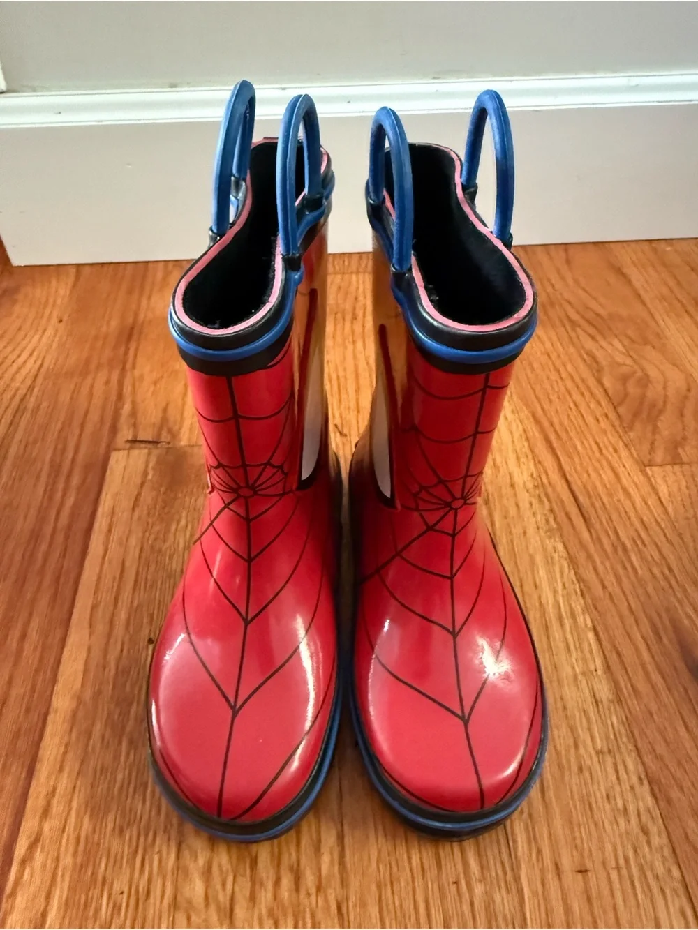 Marvel Spiderman Toddler Boys Red Graphic Pull-on Rain Boots: 7-8